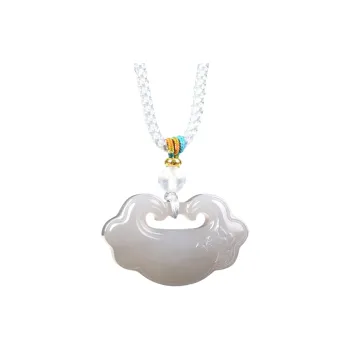 Jing Ruyu Hetian Jade Necklaces Smoky Purple Unisex