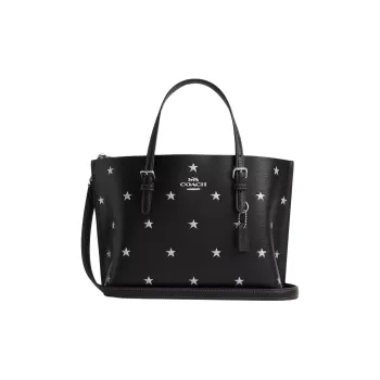COACH Molly Refined Pebbled Leather Tote Bag Shopping Bag Shoulder Bag Crossbody Bag Handbag Medium Size Women's Black