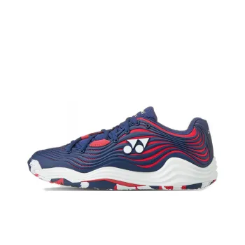 YONEX Anti Slip Wear Resistant Low Top Tennis Shoes Unisex Navy Blue Red