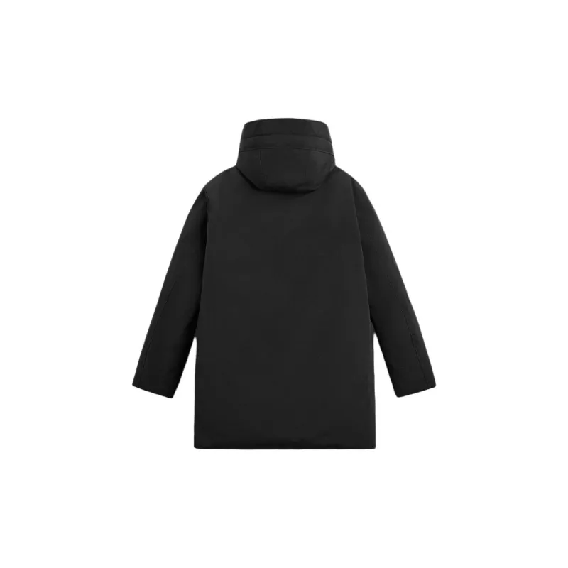 ZARA Parka Coats Men Black-1