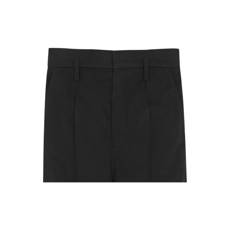 SAINT LAURENT High Waist Wide Leg Trousers-5