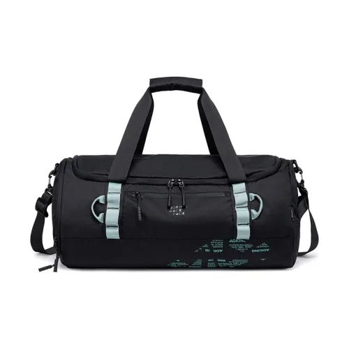 LVEYING Fabric Gym Bag Yoga Bag Basketball Badminton Net Ball Bag Unisex Black/Gray