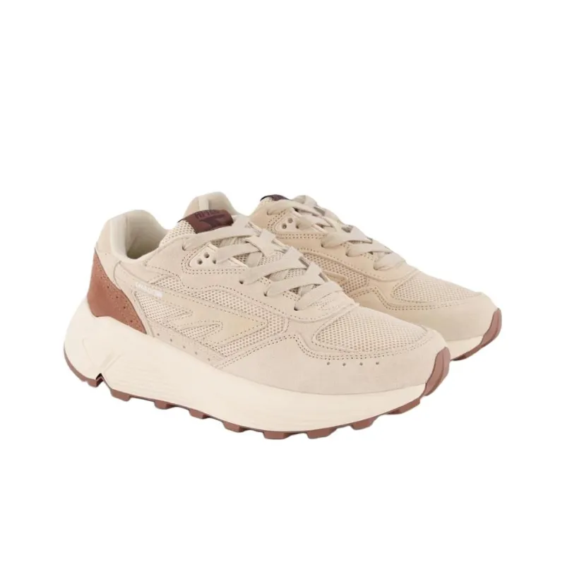 HI-TEC Anti-Slip Wear-Resistant Low-Top Casual Running Shoes Women's Beige Brown-2