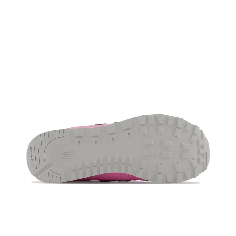 New Balance NB 574 Non slip Lightweight Low Top Running Shoes Women's Pink Silver-3