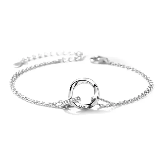 JOYDINNY Alloy Bracelets Unisex-3
