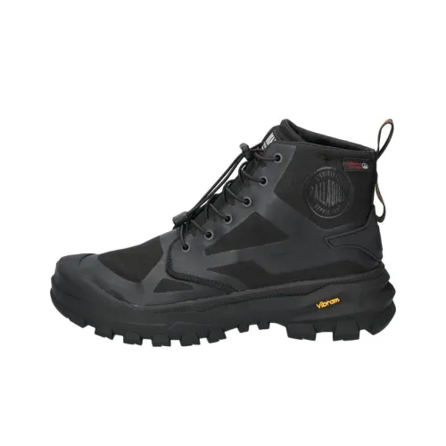 Palladium Anti-Slip Wear-Resistant High-Top Trekking Shoes Men's Black