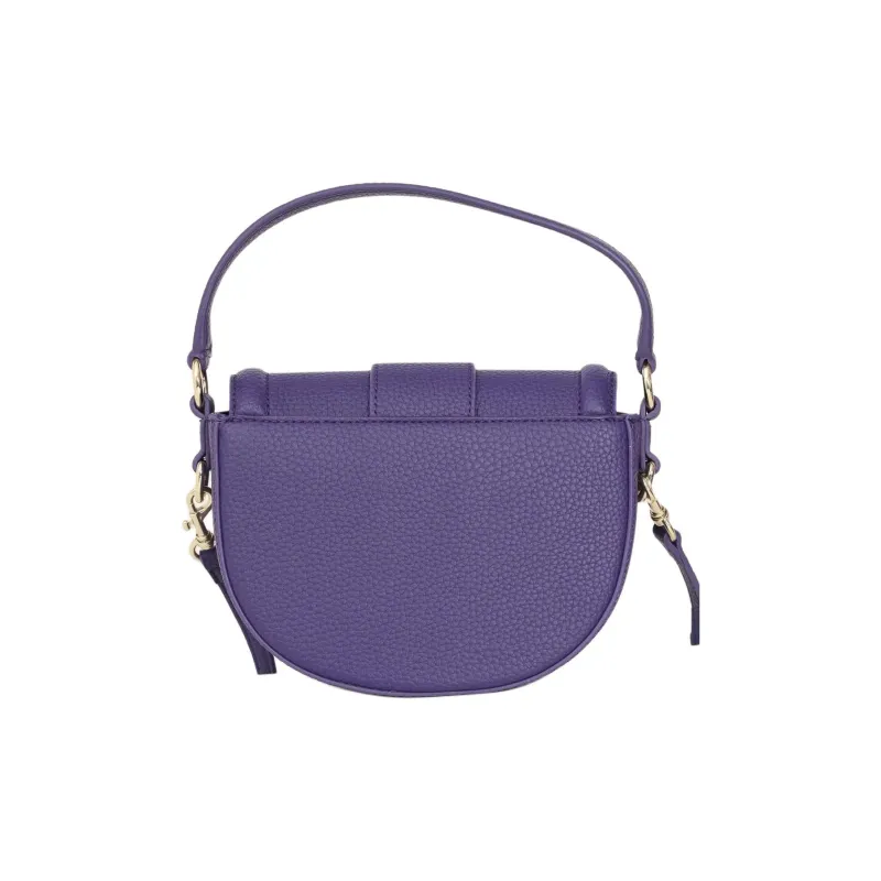 VERSACE JEANS COUTURE Polyurethane Saddle Bag Handbag, Shoulder Bag Women's Purple-4