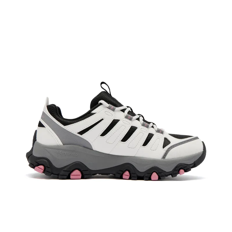QIAODAN Running Shoes Women's Low Top Birch White/Black-1