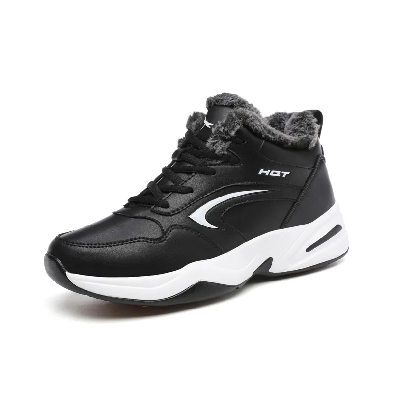 RED DRAGONFLY Casual Shoes Men High Top Black/White Black-0
