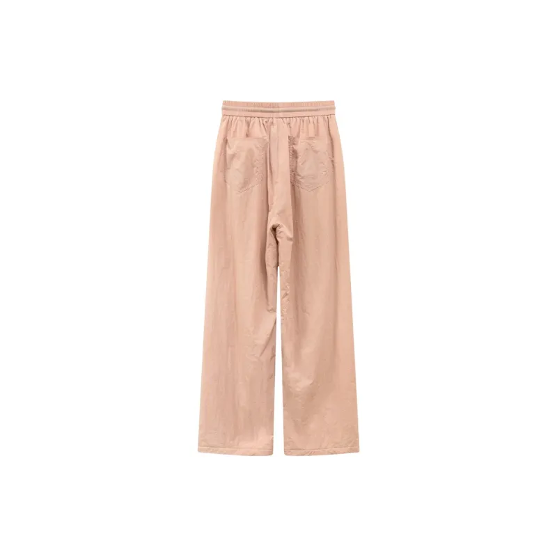 CHUU Casual Pants Women's Gray Pink-1