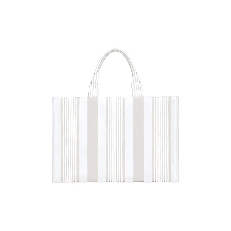 Givenchy Cotton Tote Bag, Shopping Bag, Handbag Men's Ivory White-2