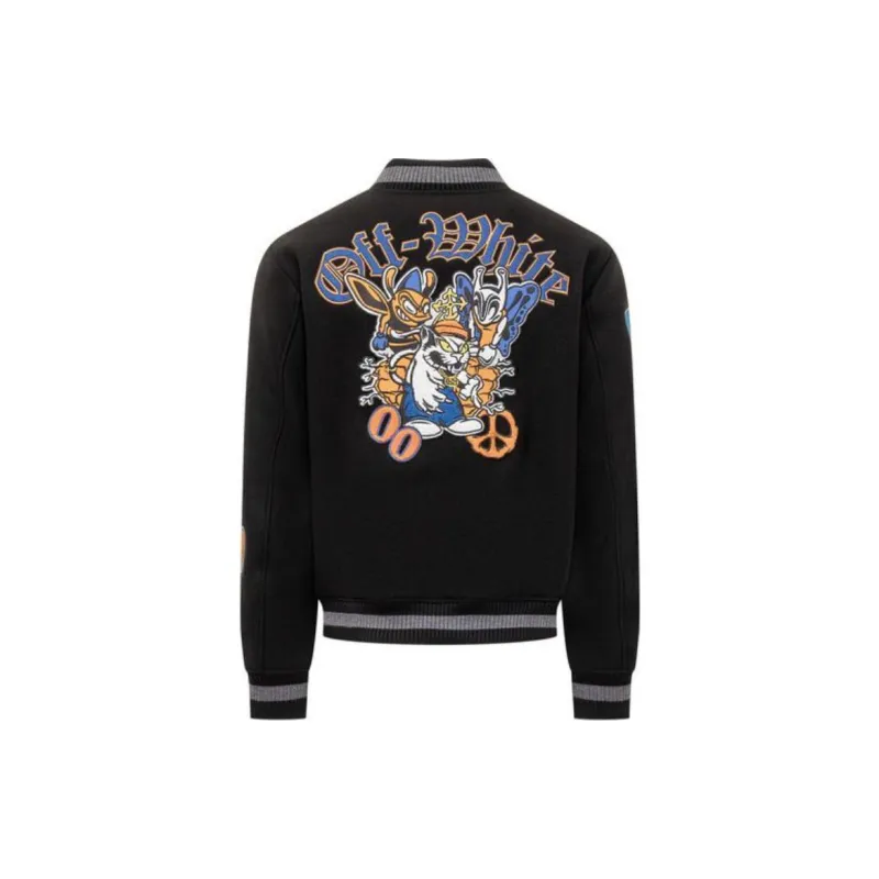 OFF-WHITE Varsity Bomber Jacket-1