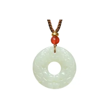MARY WINDSOR Hetian Jade Auspicious Animal Pendant Pale Greenish White Jade Women's