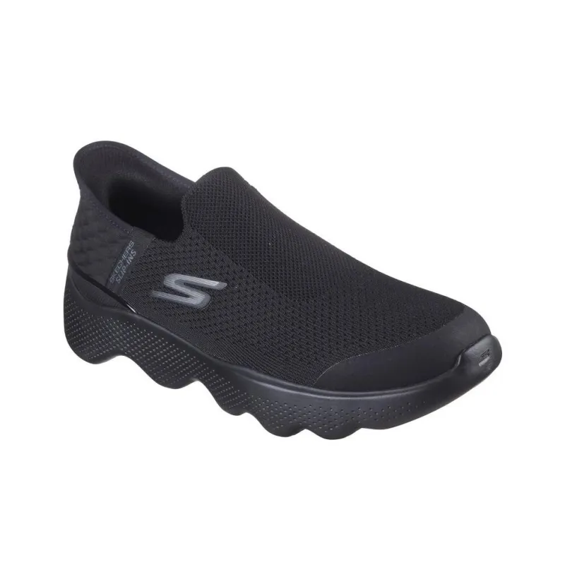 Skechers Go Walk Massage Fit Cushioning, Wear Resistant Low Top Casual Shoes Men's Black-1