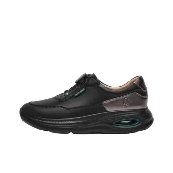 Hush Puppies Casual Low-Top Chunky Sneakers Women's Black