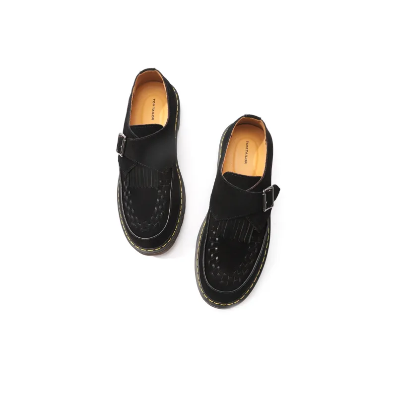 TOM TAILOR Gray Tone Gentleman Buckle Shoes Loafers Men's-3