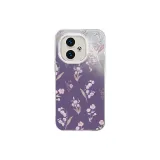 Silver-Lily of The Valley Floral Dark Purple