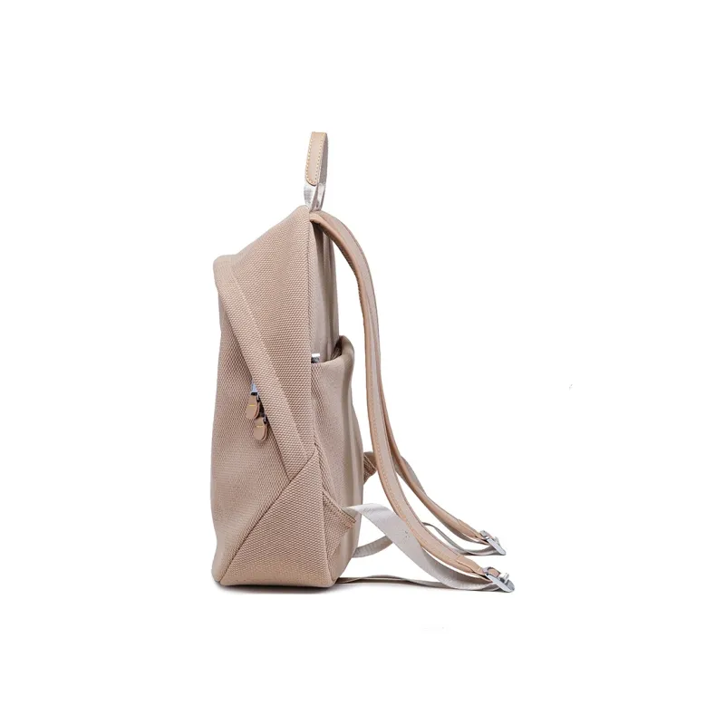 GELANDAI Fabric Backpack Unisex Black/Ecru/Apricot-20