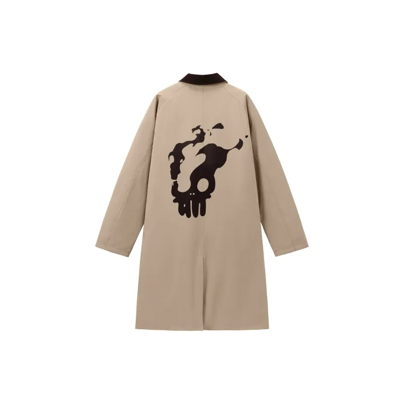 *EVAE+MOB Trench Coat Unisex Khaki-1