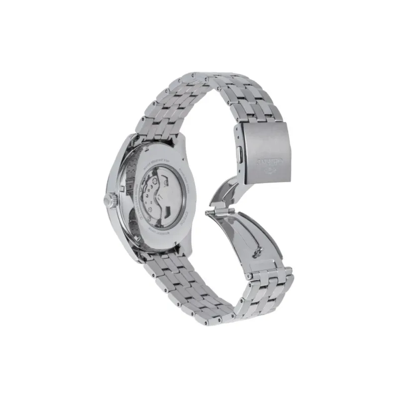 ORIENT Automatic Mechanical Movement Stainless Steel Metal Strap Watch Men's Watches Blue Dial-2