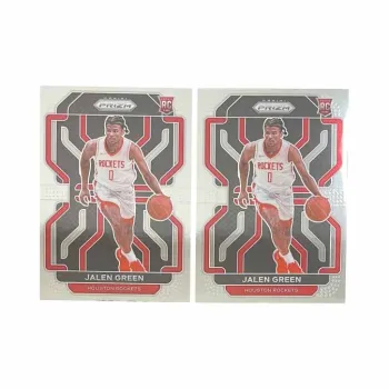 PANINI 2021 22 Prizm Rising Stars RC Rocket Jalen Grimm Base Player Card Condition Passed Sports Cards 2 Pcs