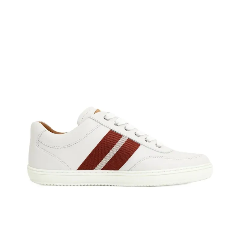 BALLY Low Top Skateboard Shoes Men's White-1