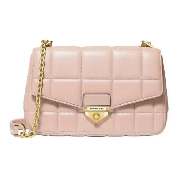 MICHAEL KORS Soho Sheepskin Crossbody Bag Shoulder Bag Large Size Women's Nude Pink