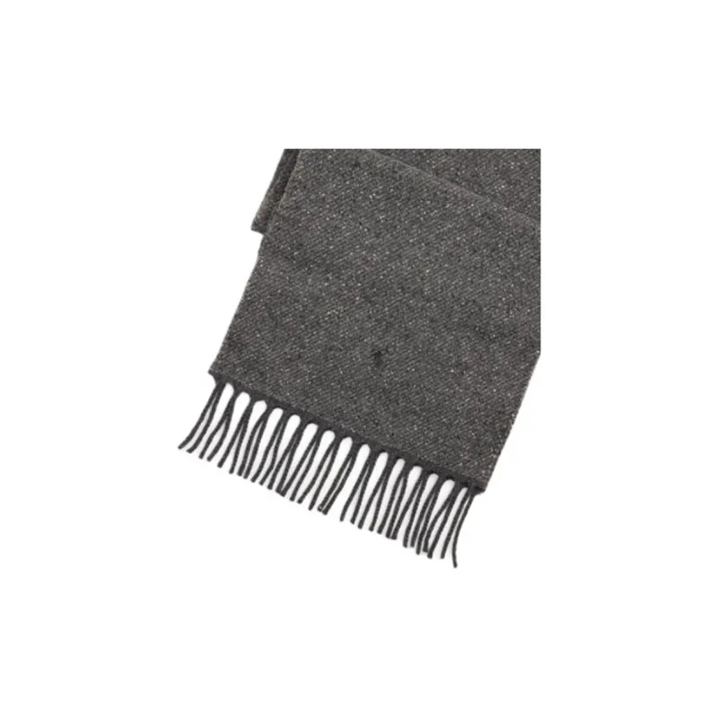 Polo Ralph Lauren Wool Knit Scarves Unisex Charcoal Gray-1