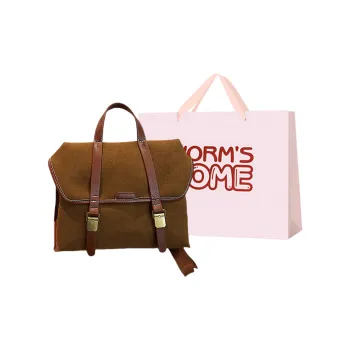 Worm's Home PU Backpack Women's Black/Coffee/Brown