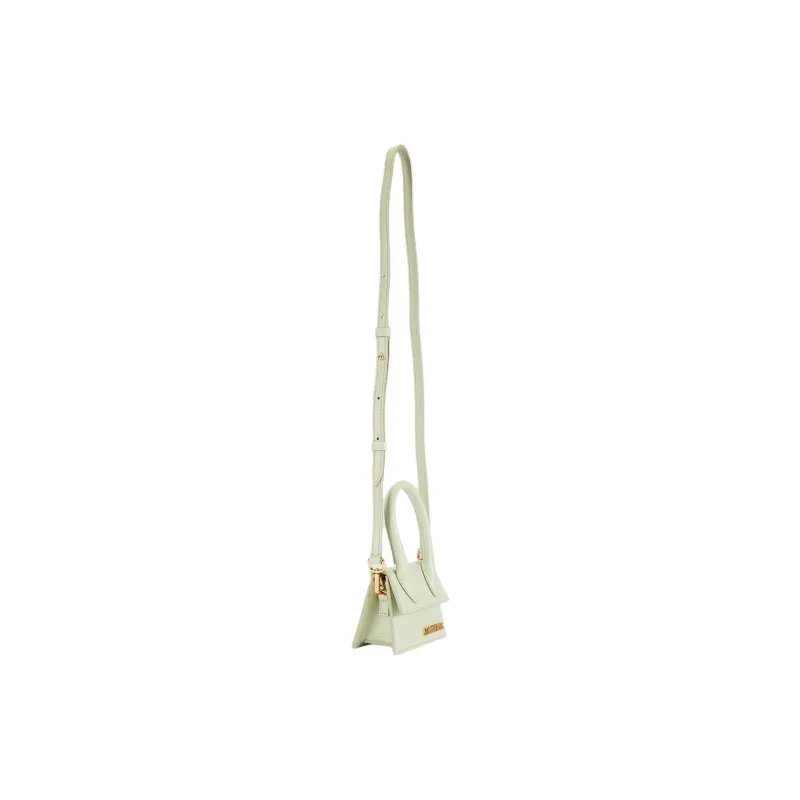 Jacquemus Leather Shoulder Bag Crossbody Bag Handbag Mini Women's Light Green-3