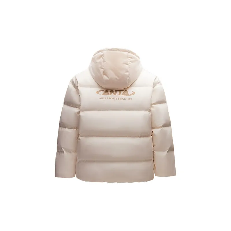 Anta Sports Life Collection Down Jacket Women's Vanilla Ecru-1