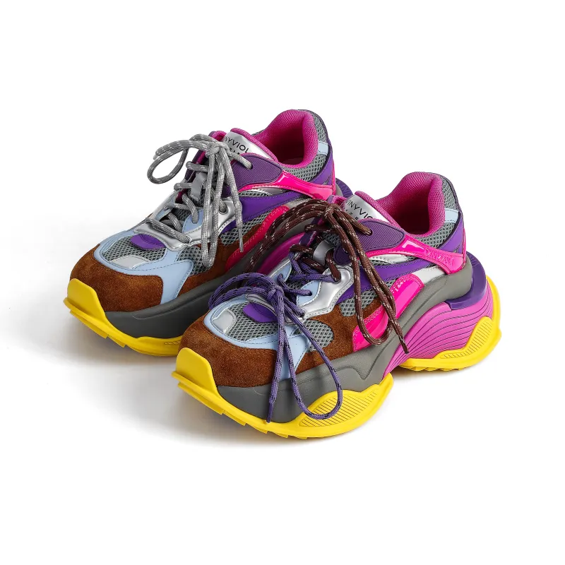 VINYVIOLA Low-Top Chunky Sneakers Women's-8