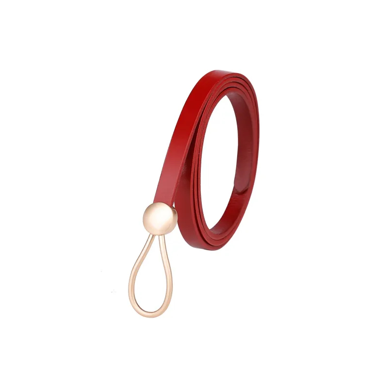 CATELLES Top Grain Cow Leather Leather Belts Women's 1.1cm-9