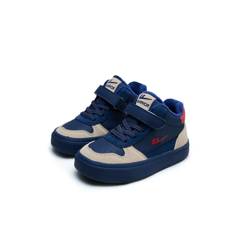 Warrior Anti Slip And Wear Resistant Warm High Top Kids' Skateboarding Shoes Navy Khaki Kids'-2