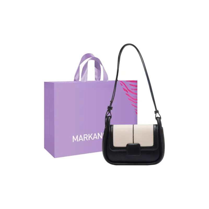MARKANGARO PU Small Square Bag Portable Crossbody Bag Shoulder Bag Regular Women's Macaron Color Series-14