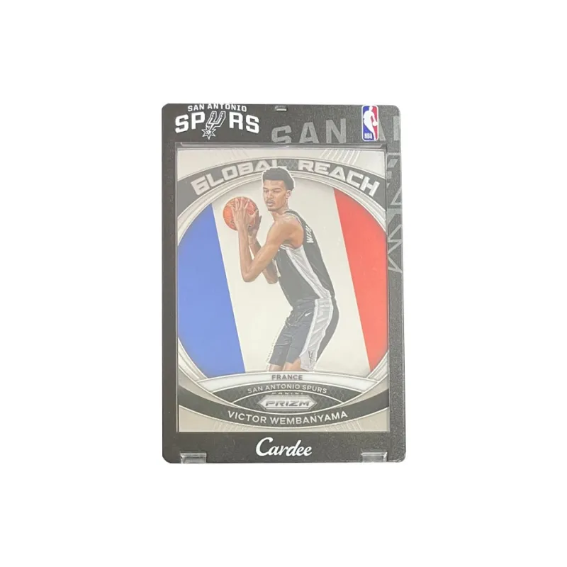 PANINI 2023 24 Prizm Refraction Series Spurs Victor Wembanyama Rookie RC Flag Teka Star Card Pass Sports Cards 1 Pc-0