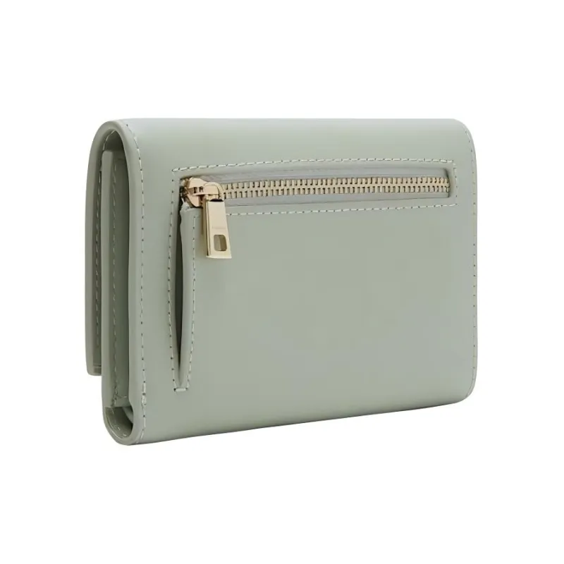 Furla 1927 Collection Leather Wallet Medium Size Women's Light Green-1
