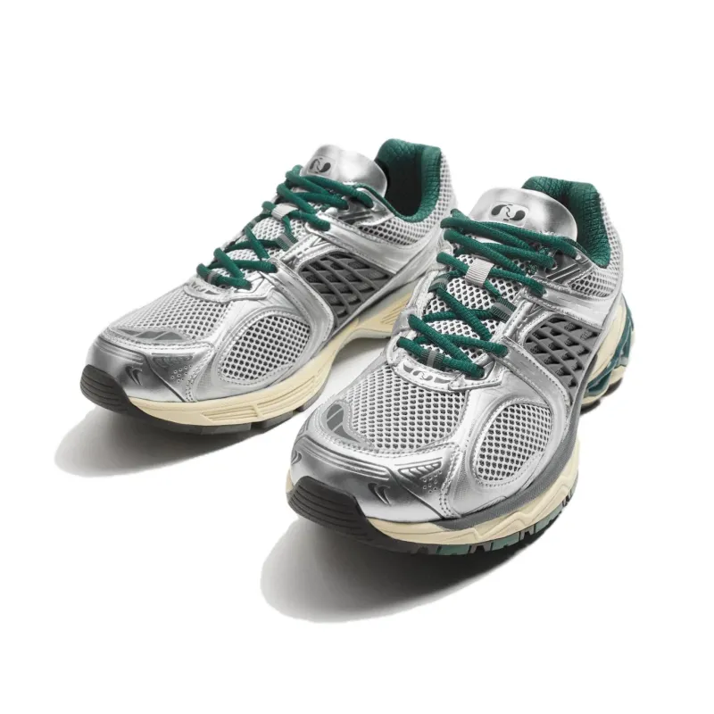 ZARA ORIGINS Anti-Slip Wear-Resistant Low-Top Casual Shoes Men's Silver Green-1
