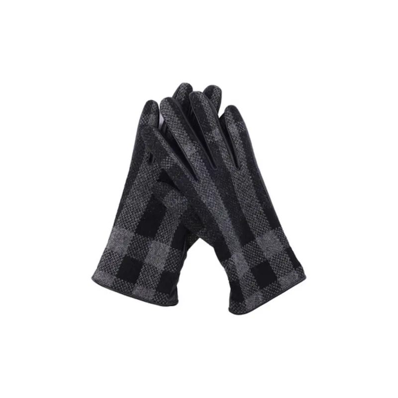 Burberry Cashmere Wool Knit Gloves Men's Black-0