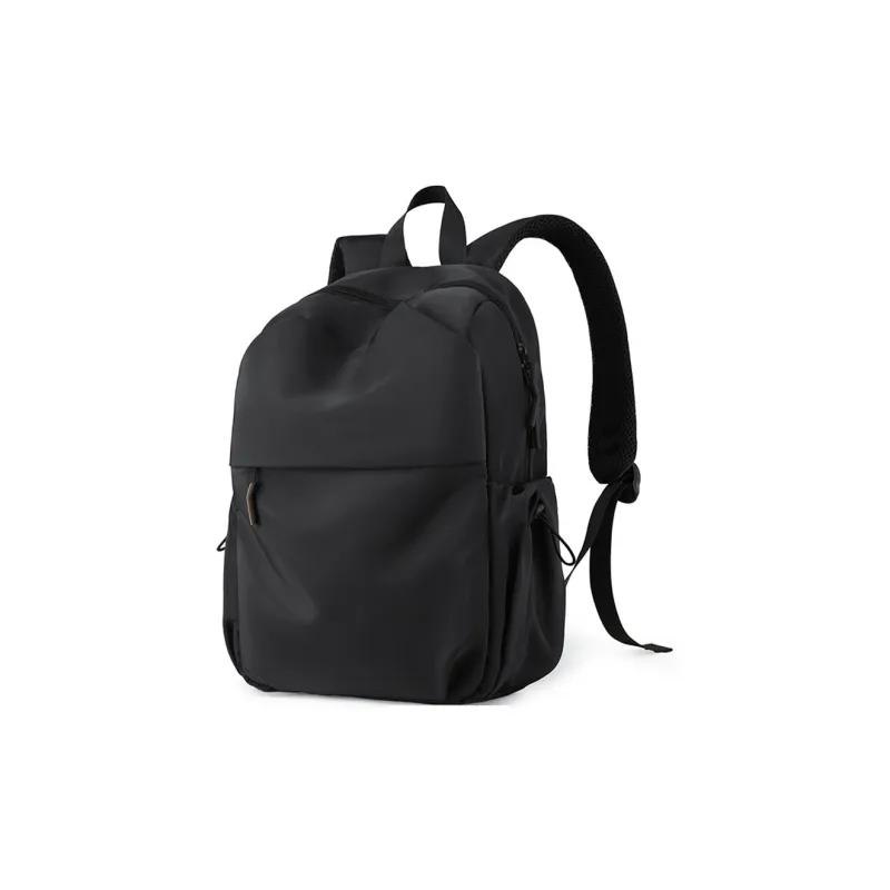 BSELEON Water-Resistant Fabric Backpack Unisex Gray Black Blue-5