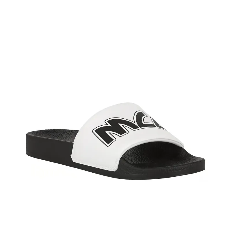 Alexander McQueen Logo Pool Slide White Women's-2