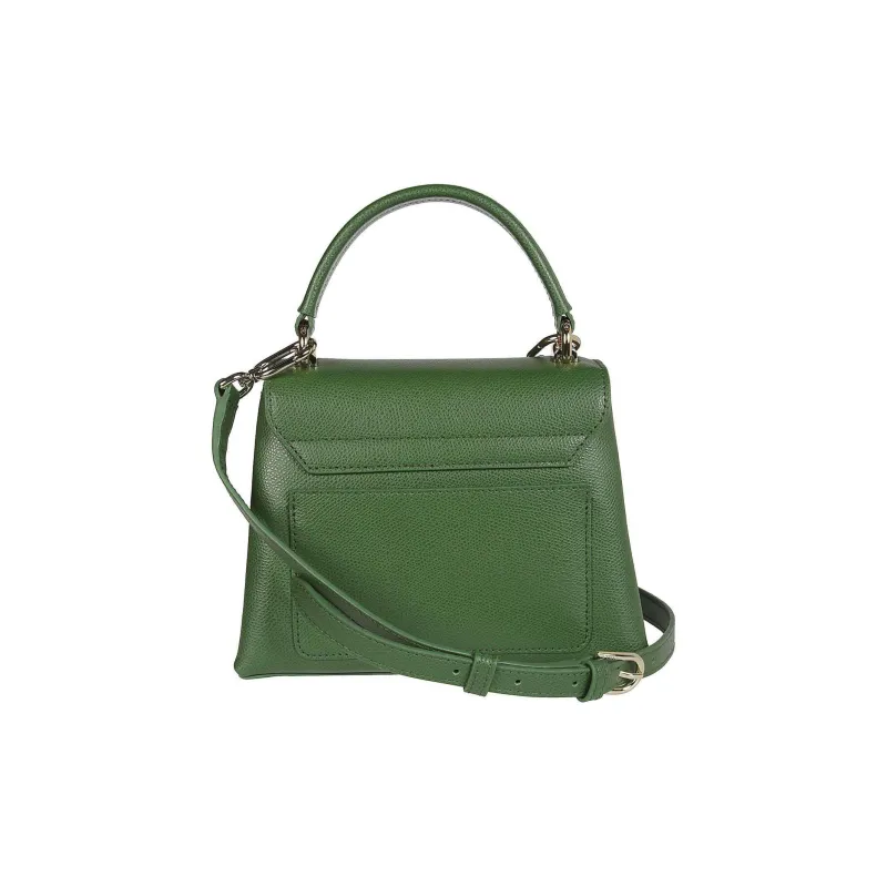 Furla 1927 Collection Leather Shoulder Bag, Crossbody Bag, Handbag Mini Women's Green-2