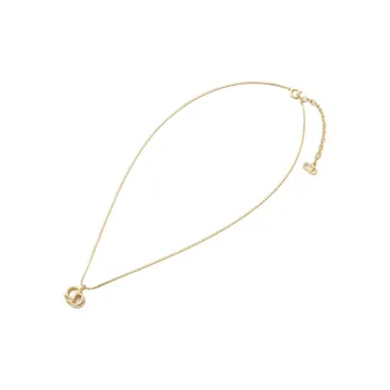 DIOR Gold Plated Necklaces Unisex Gold