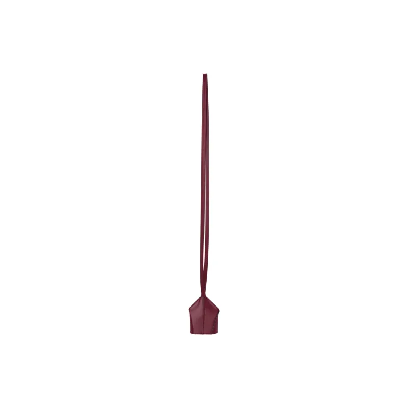 MM6 Maison Margiela Calfskin Keychains Men's Burgundy-0
