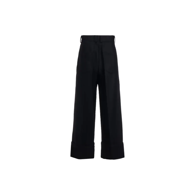 Yohji Yamamoto Pleat-detailing Trousers-1