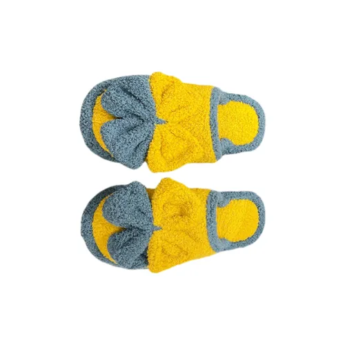 Yalu Preferred Fall And Winter Solid Bottom Indoor Home Slip Resistant Soft Sole Plush Warm Slippers Home