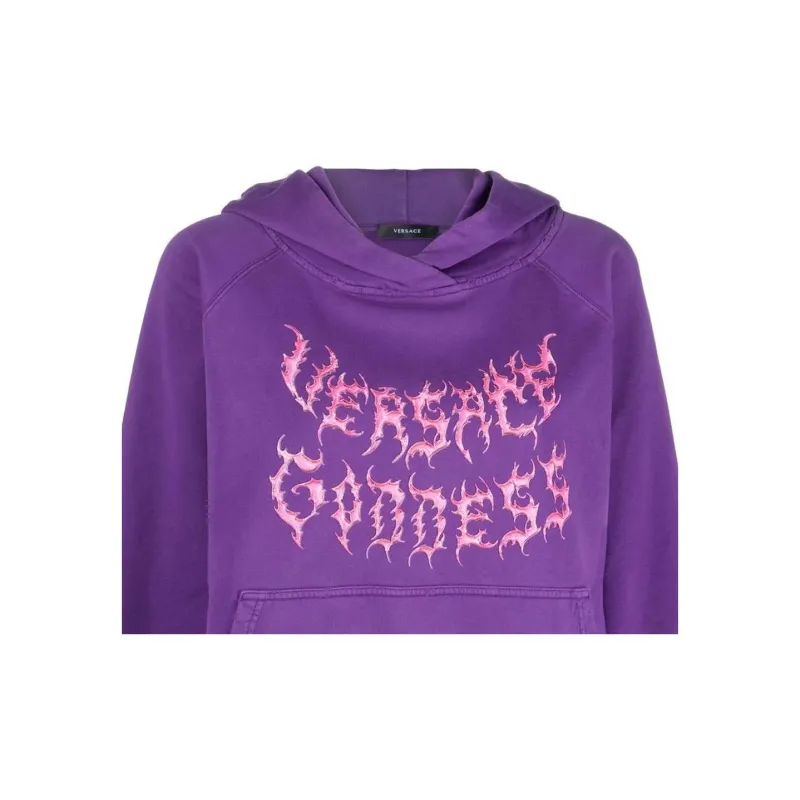 VERSACE SS23 Sweatshirt Women's Dark Purple-4