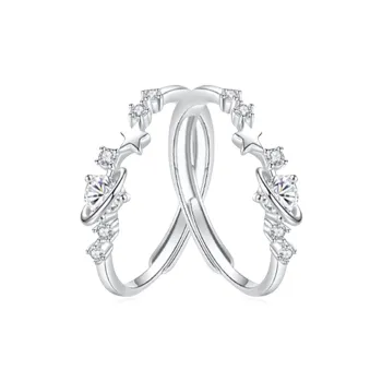 STQ S999 Fine Silver Rings Women's