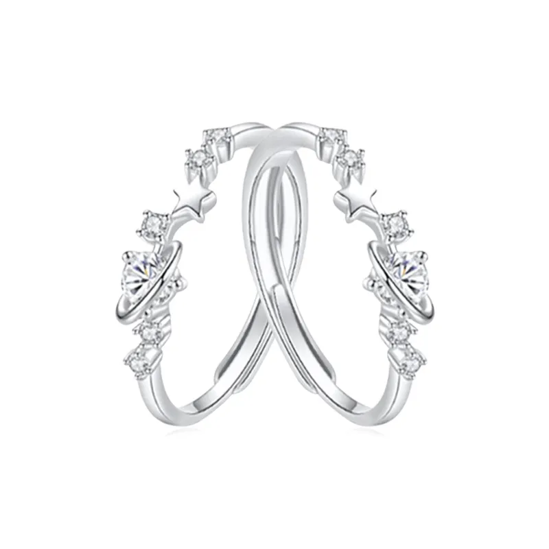 STQ S999 Fine Silver Rings Women's-0