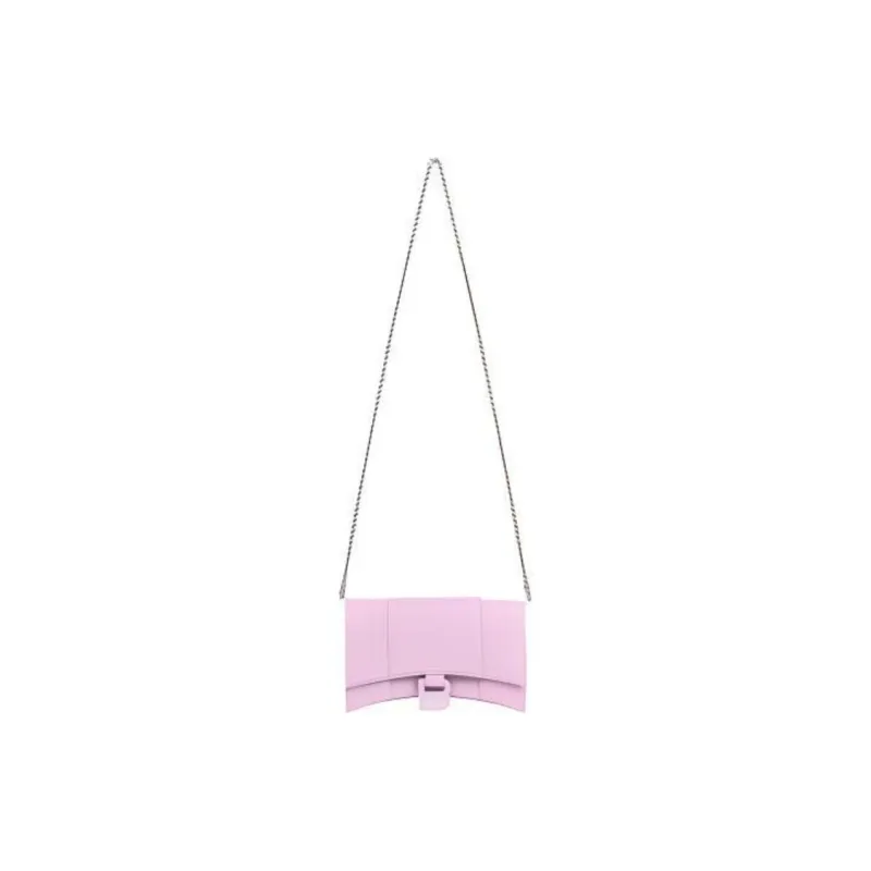 Balenciaga Hourglass Plain Calfskin Hourglass Bag Handbag Shoulder Bag Crossbody Bag Mini Women's Purple-1